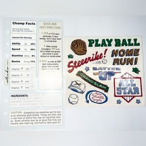 - $2 BASEBALL SCRAPBOOKING STICKERS. NEW. $2 IF BUNDLED